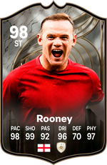 Wayne Rooney Manchester United FC26 Football Card - Real-life Sized Card – thumbnail 1