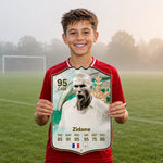 Zinedine Zidane Real Madrid FC26 Football Card - Real-life Sized Card – thumbnail 2
