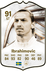Zlatan Ibrahimovic AC Milan FC26 Football Card - Real-life Sized Card – thumbnail 1