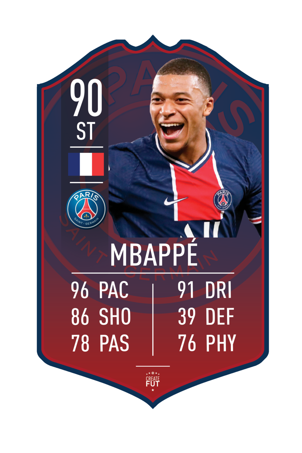 Mbappe PSG premade card CreateFUT