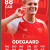 Odegaard Arsenal Football Card