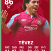Carlos Tevez West Ham FC Football Card