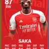 Saka FC24 Football Card