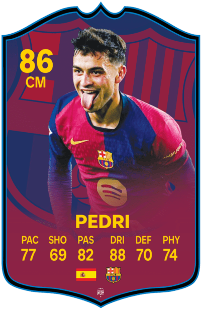 Pedri FCB Football Card