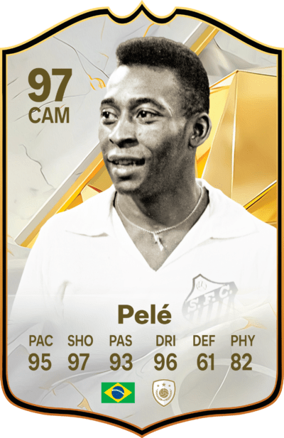 Pele Icon Football Card