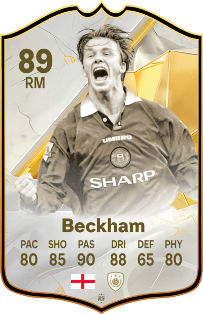 Beckham Icon Football Card