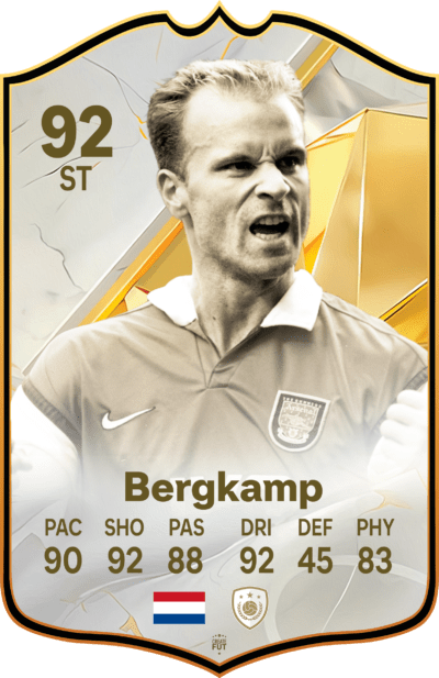 Bergkamp Icon Football Card