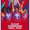 crystal palace fa cup champions pre made football card 26
