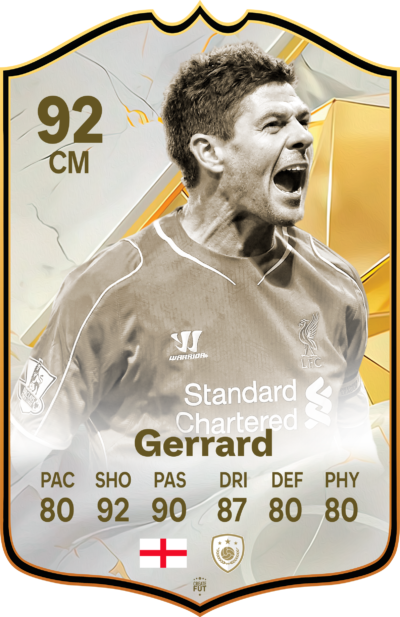 Gerrard Icon Football Card