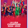 barcelona la liga champions pre made football card 26