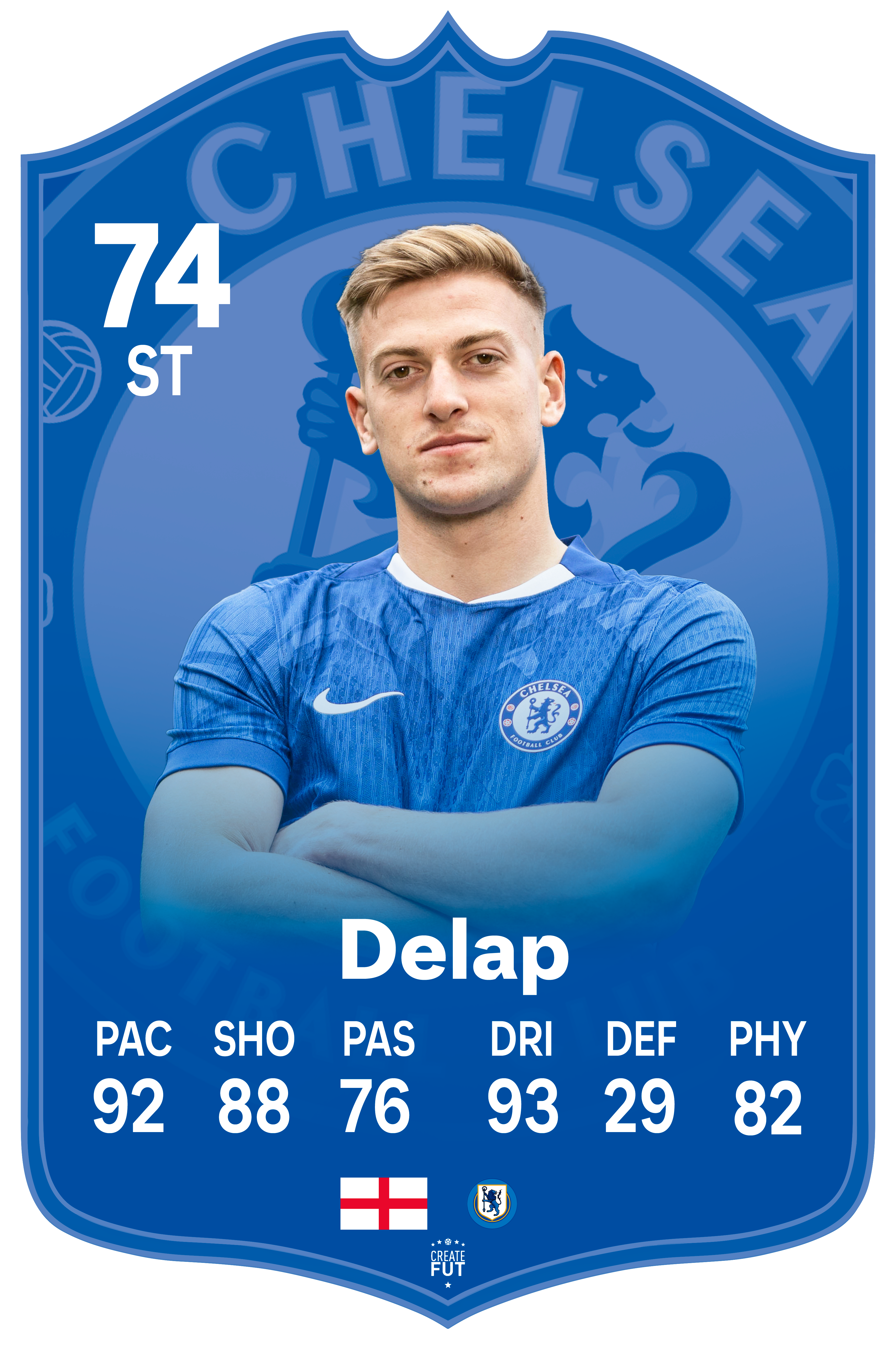 delap chelsea football card fc 26