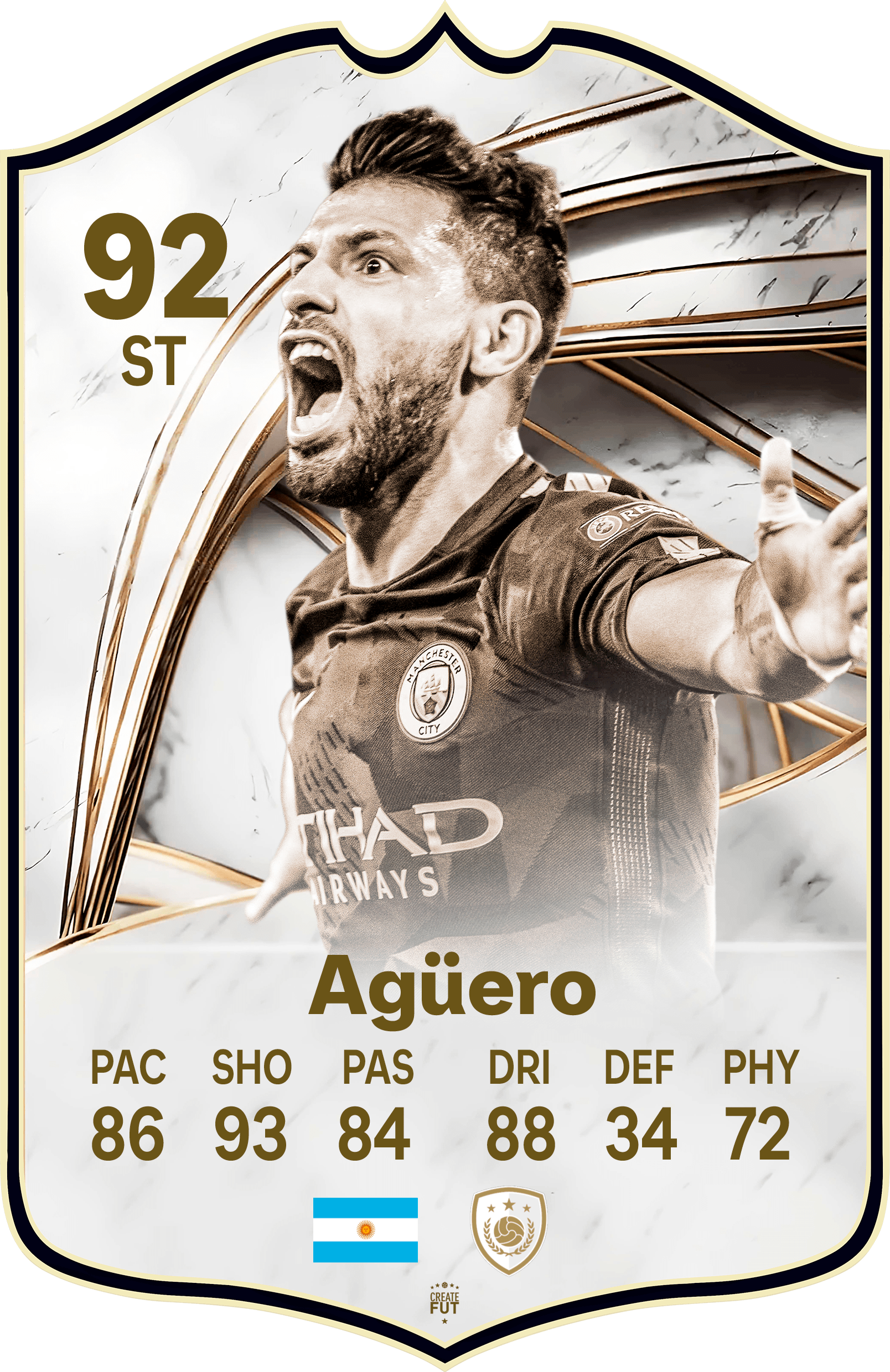 sergio kun aguero fifa26 fc26 football card