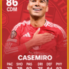 carlos casemiro fifa fc 26 football card printed on pvc