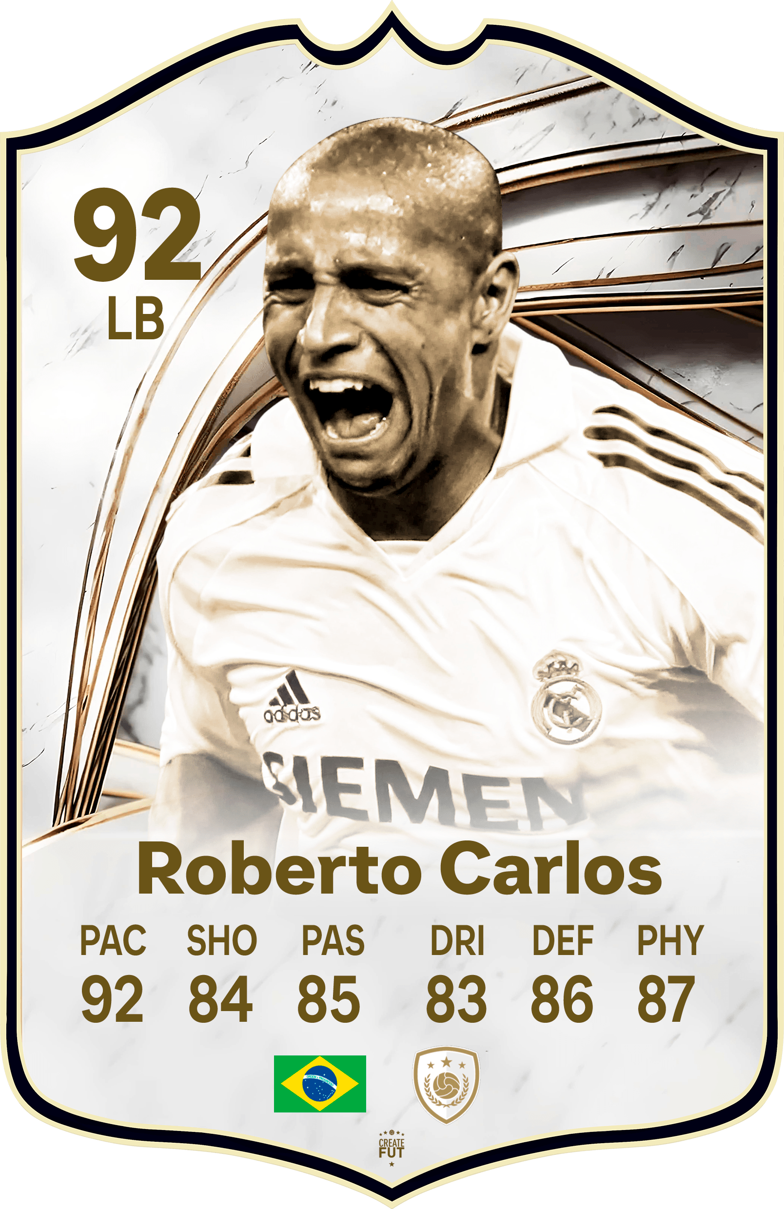 Roberto Carlos Icon FC Football Card