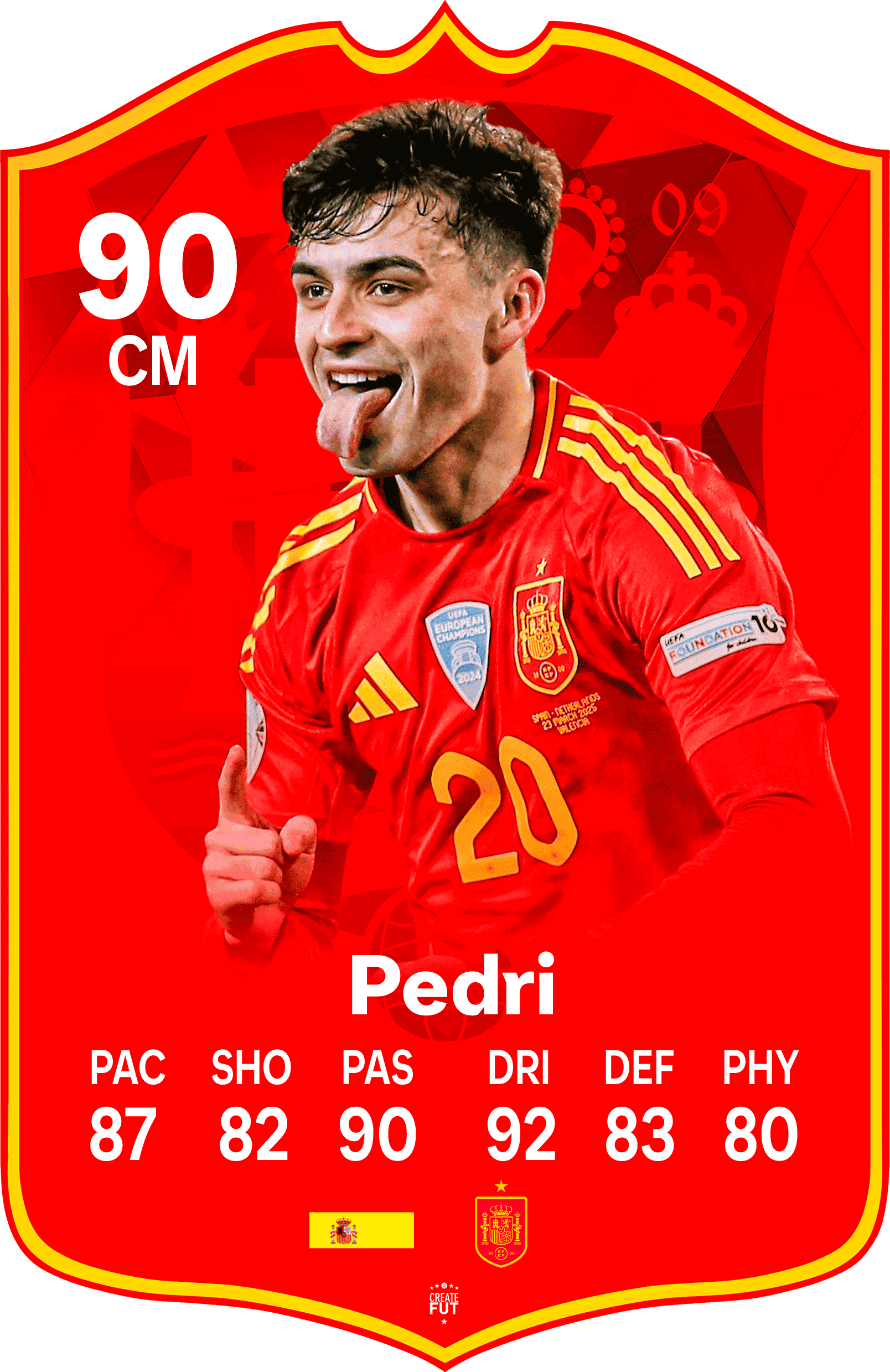 Pedri Spain FC Football Card