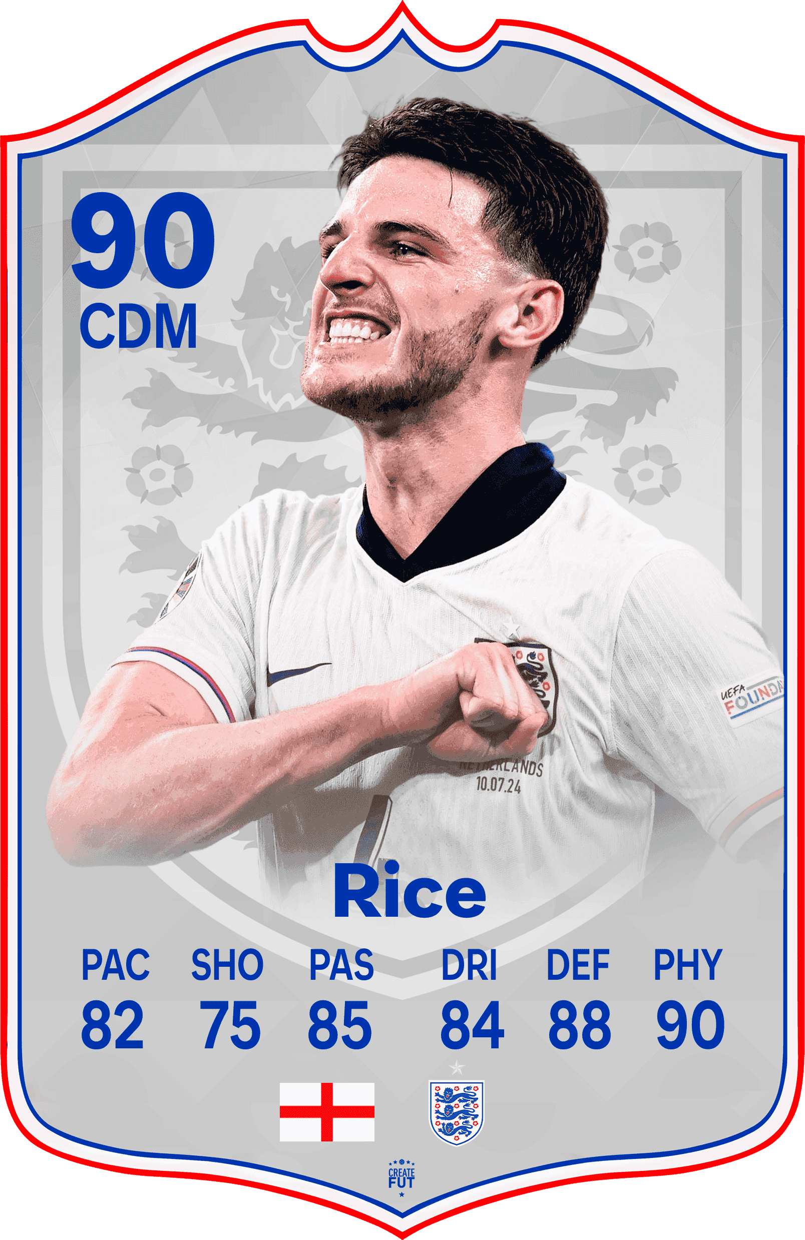 Declan Rice England FC Football Card